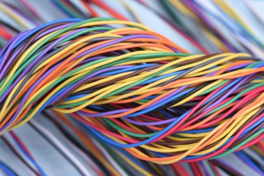 Elektrik kablolar closeup