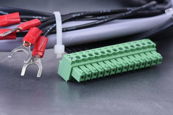 Electric Cables Connector Terminal — Stock Photo, Image