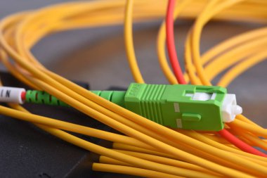 Fiber optik yol kablosu Sc konektörü ile