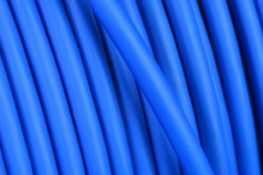 Mavi ağ bilgisayarı utp kablo Close-up