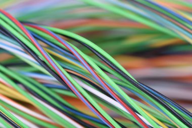 Kablo elektrik kablolama sistemleri closeup