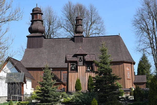 Chiesa Legno Chronow Polonia — Foto Stock