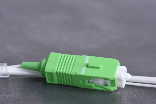 Câble Fibre Optique Avec Connecteur — Photo