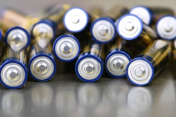 Group Alkaline Batteries — Stock Photo, Image