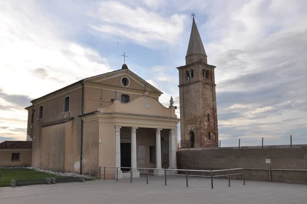 Iglesia Orilla Del Mar Caorle Italia —  Fotos de Stock