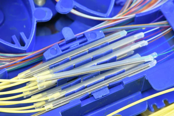 Fiber Optic Splice Taca — Zdjęcie stockowe