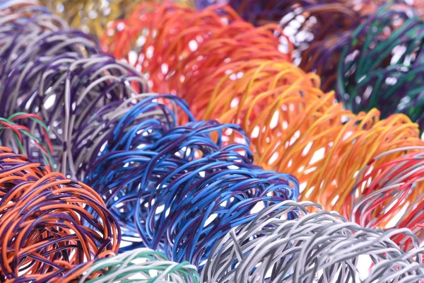 Restanten Van Kleurrijke Kabel — Stockfoto