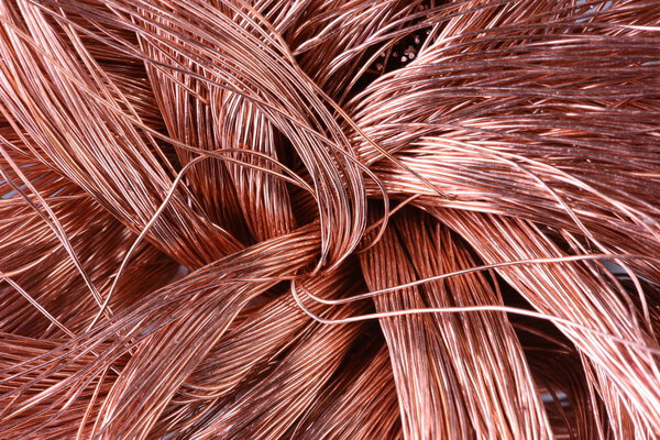 Non-ferrous industrial raw materials, copper wire