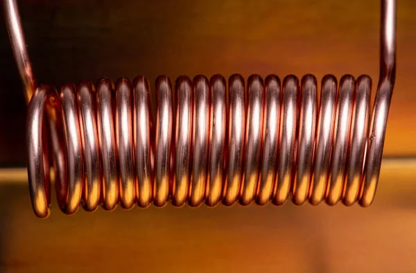 Copper Coil Close — Stock Photo, Image