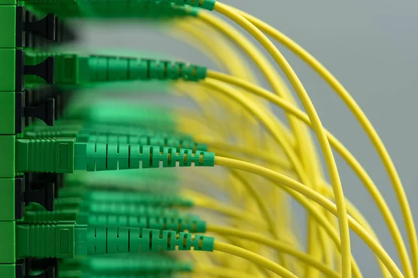 Fiber Optic Cables Data Center — Stock Photo, Image