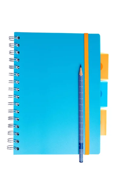 Notebook Raccoglitore Anello Isolato Sfondo Bianco — Foto Stock