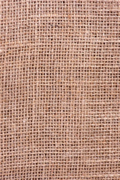 作为纹理背景的质朴黄麻编织织物 — 图库照片