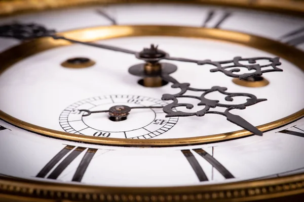 Vintage Wall Clock Face Closeup — Stock Photo, Image