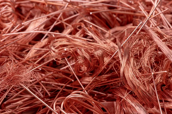 Raw Material Copper Wire Concept Industry Development — Stock Photo, Image