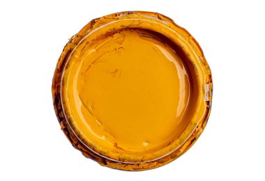 Boya kapağı beyaz arka plan üst görünümünde izole edilebilir