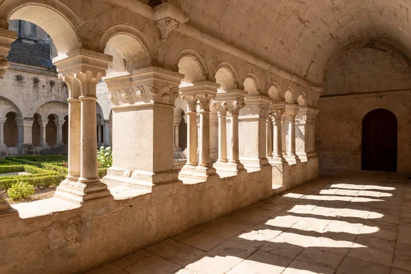 Corridors Van Kloosters Abbaye Notre Dame Senanque Frankrijk — Stockfoto