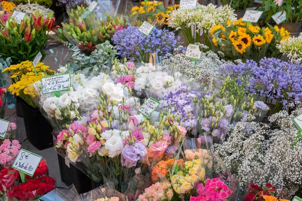 Bouquets Flowers Flower Street Market Aix Provence France — Stock Photo, Image