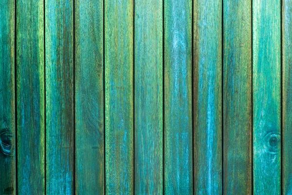 Green Wooden Plank Fence Background — Stock Photo, Image