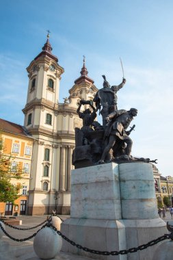 Macaristan 'ın merkezindeki Eğer' in heykeli
