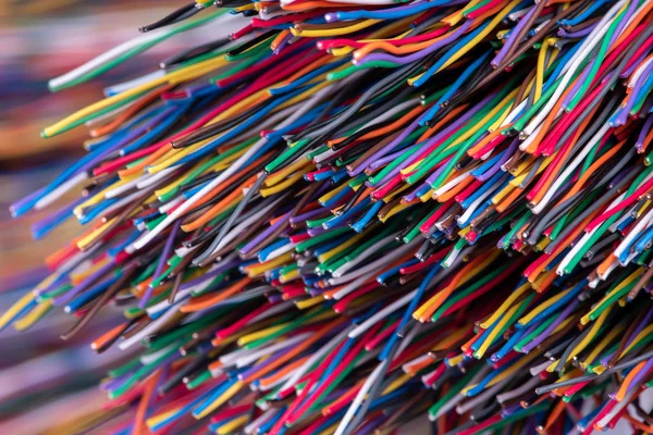 Colorida Tecnología Cable Eléctrico Industria Energía Red —  Fotos de Stock
