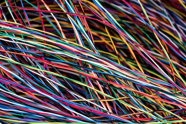 Cable Eléctrico Colorido Alambre — Foto de Stock