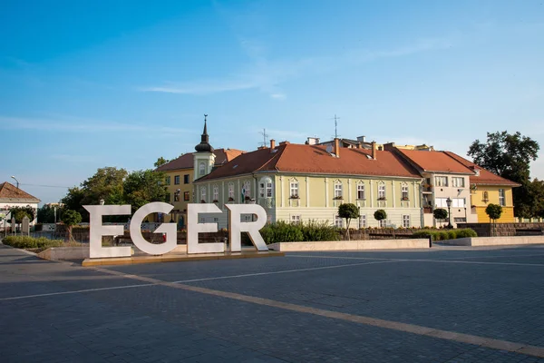 Historyczne Miasto Eger Położone Północnych Węgrzech — Zdjęcie stockowe