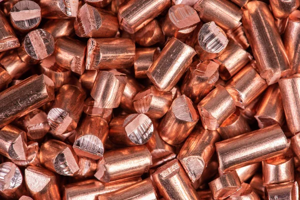 Recycling Der Kupferindustrie Reiner Schrott Nahaufnahme — Stockfoto