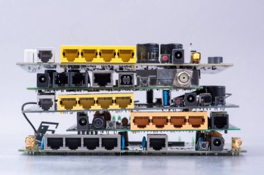 Elektronik e-atık geri dönüşüm endüstrisi kavramı