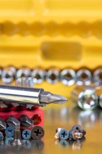 Bit Socket Set Tool Workshop — Stock Photo, Image