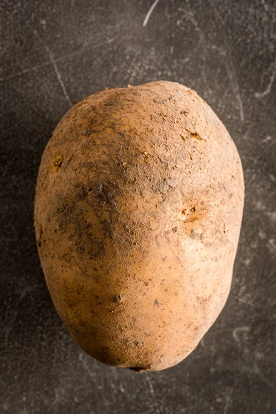 Single Raw Potato Directly Close — Stock Photo, Image