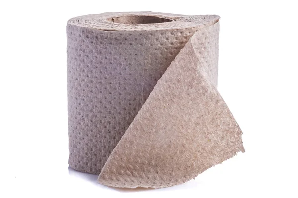 Ролл Туалетной Бумаги Изолированной Белом Фоне — стоковое фото