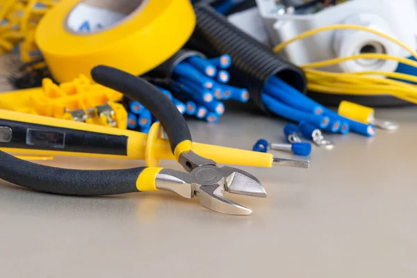 Tools Component Kit Use Electrical Installation — Stock Photo, Image