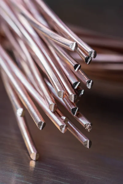 Copper Wire Closeup Raw Materials Industry — Stock Photo, Image