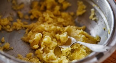 Patates köfte için malzemeler. Pişirme süreci