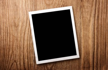 ahşap arka plan üzerinde eski fotoğrafları