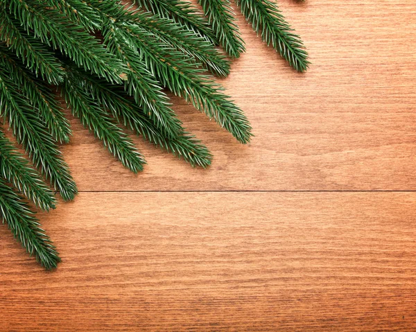 Frame Branch Christmas Tree Old Wood — Stock Photo, Image