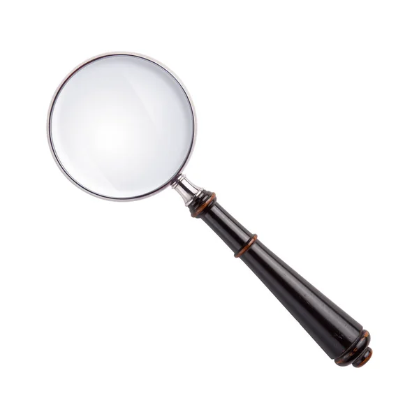 Magnifying Glass Isolated White Path — Stock Photo, Image
