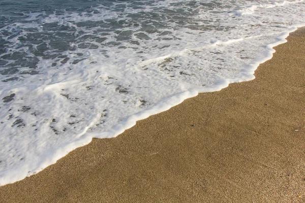 Onda Oceano Azul Praia Arenosa — Fotografia de Stock