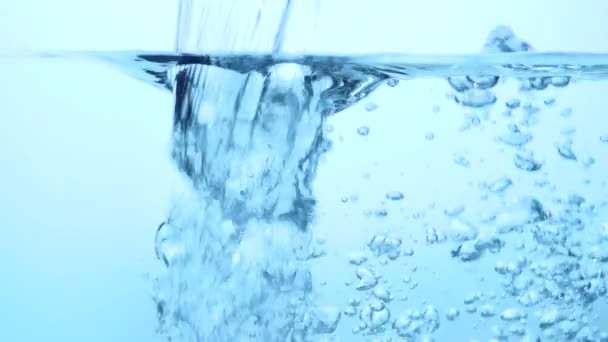 Water Oppervlak Spatten Langzame Beweging — Stockvideo