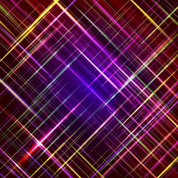Abstrakter Vektor Digitaler Computer Generierte Hintergrund Mit Farblinien Und Streifen — Stockvektor