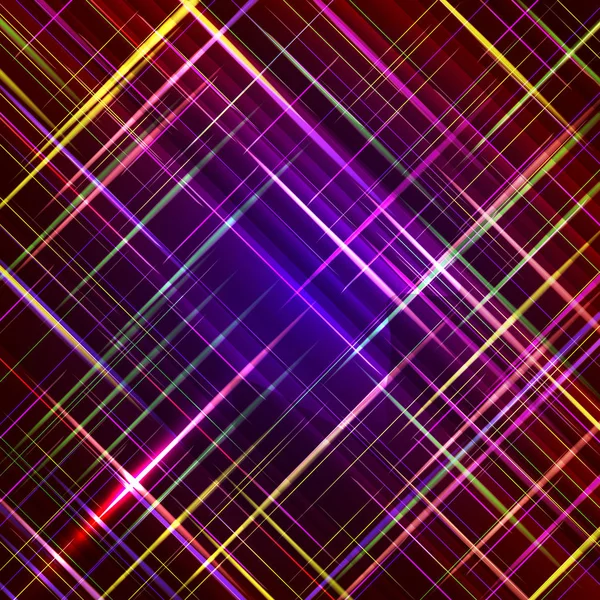 Computadora Digital Vectorial Abstracta Generada Fondo Con Líneas Color Rayas — Vector de stock