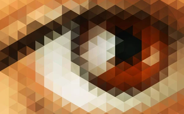 抽象矢量未来派的背景 与人类的眼睛 — 图库矢量图片
