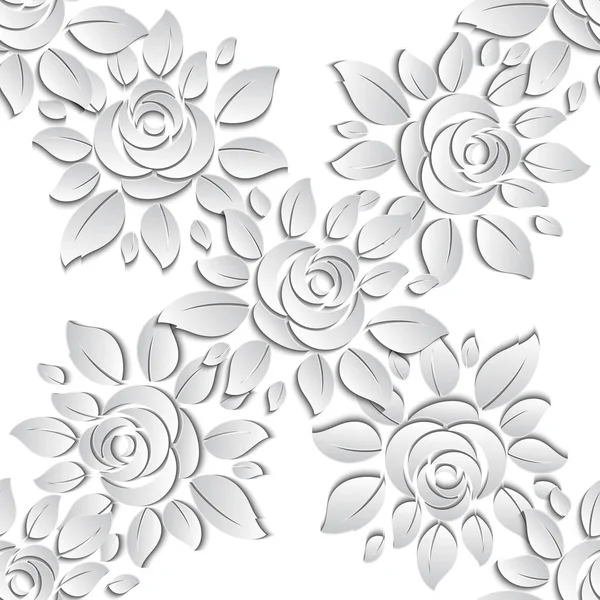 Vektor Floralen Nahtlosen Muster Hintergrund lizenzfreie Stockillustrationen