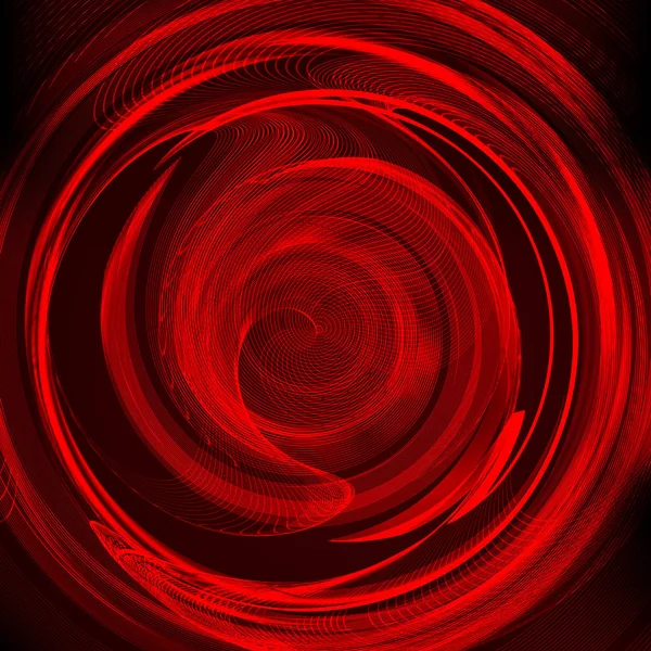 Abstract Achtergrond Rood Gekleurde Abstracte Gedraaide Vorm Computer Gegenereerde Vectorillustratie — Stockvector