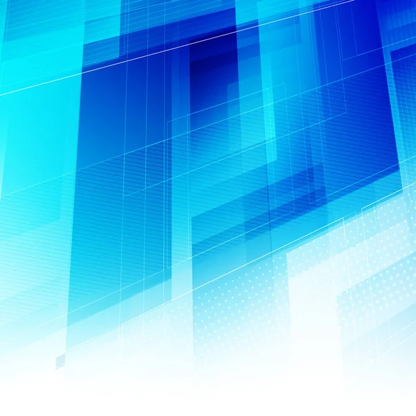Fondo Luz Azul Abstracto Con Formas Poligonales Ilustración Vectorial — Vector de stock