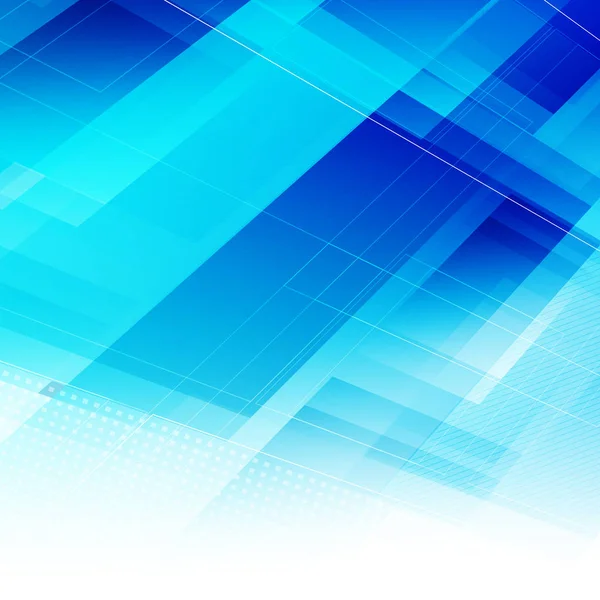 Fond Lumineux Bleu Abstrait Aux Formes Polygonales Illustration Vectorielle — Image vectorielle