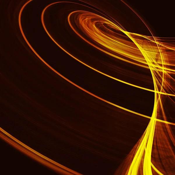 Abstrakcja Artystyczny pomarańczowy gradientu tła. Linie krzywe światło — Wektor stockowy