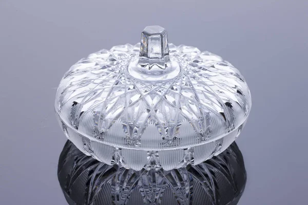 Crystal Vase Glass Studio Background — Stock Photo, Image