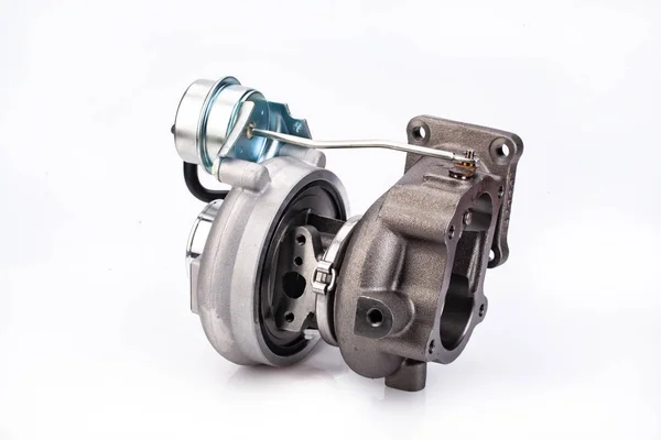 Car Turbocharger Isolated Studio White Background — Stock Photo, Image