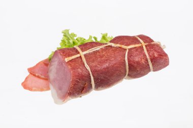 Yeşillik ile jambon